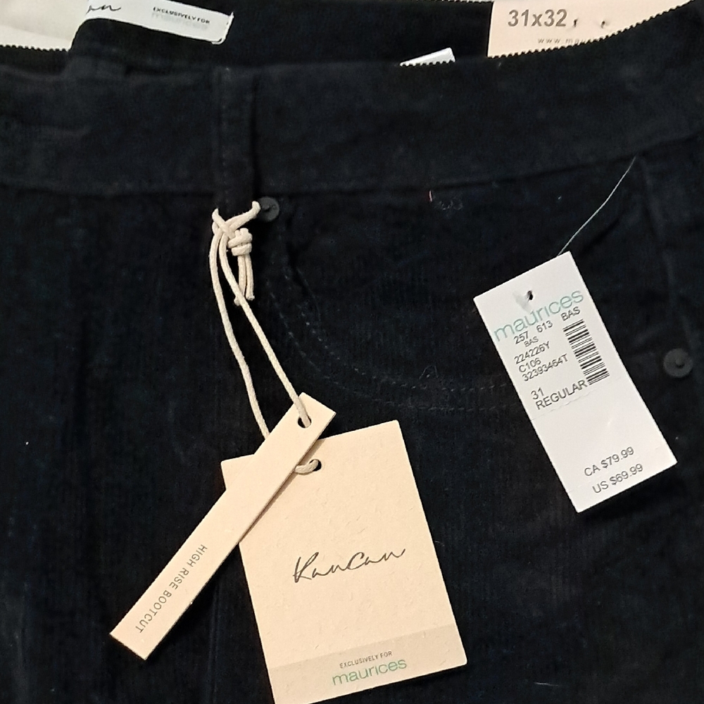 KanCan Dark Corduroy Trousers